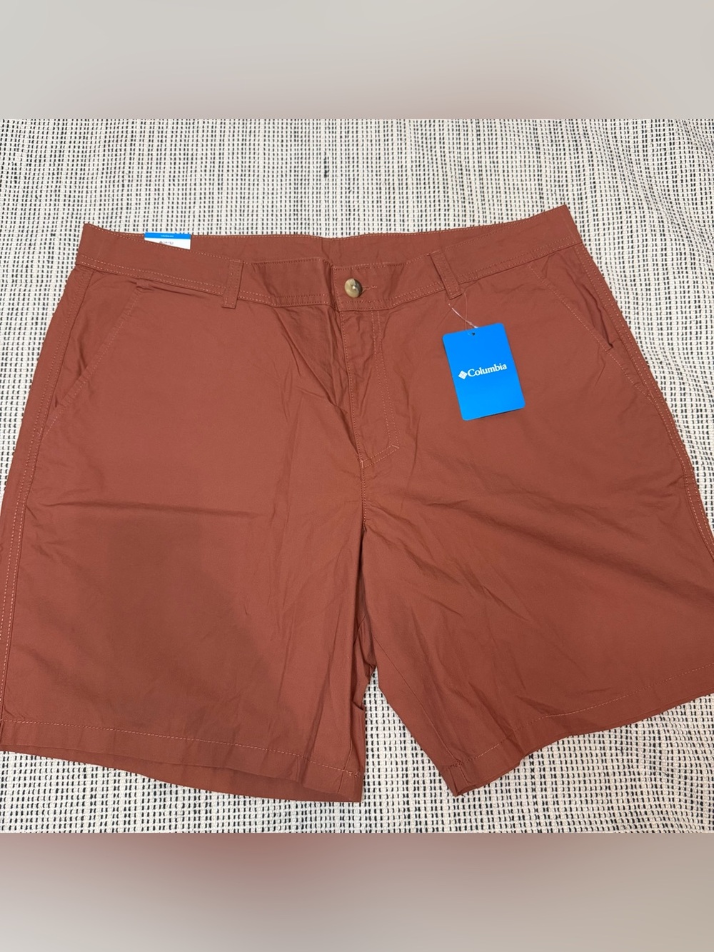 Men’s Columbia Chino Shorts Terracotta Mens 38 X 8” Inseam NWTWashed Out Shorts